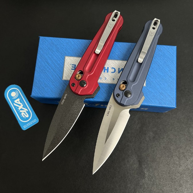 Benchmade 491 Arcane – AXIS Lock Folding Knife, full knife back view