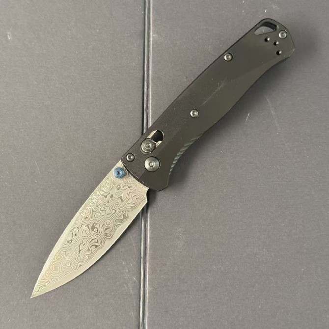Benchmade 533SL-10 Mini Bugout – Aluminum Handle, Damascus Blade - Image 10