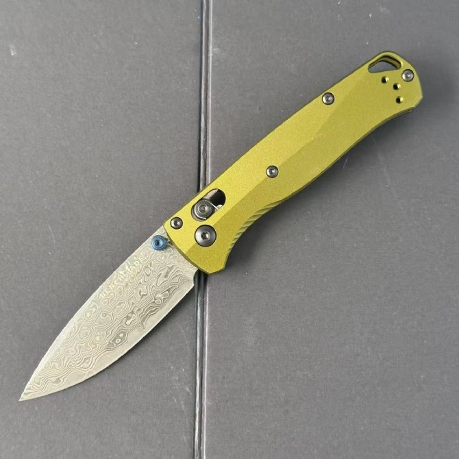 Benchmade 533SL-10 Mini Bugout – Aluminum Handle, Damascus Blade - Image 3
