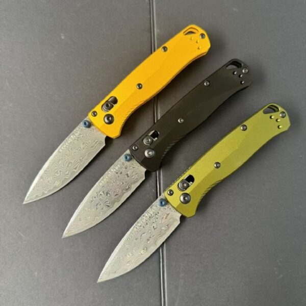 Benchmade 533SL-10 Mini Bugout – Aluminum Handle, Damascus Blade