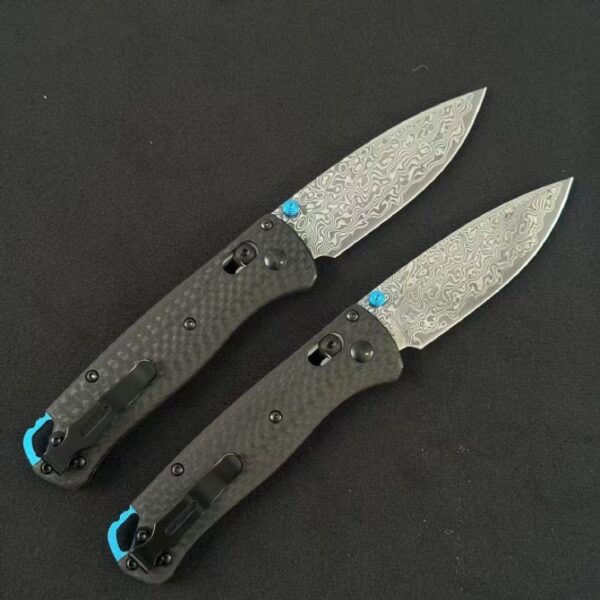 Benchmade 535-3 Bugout – Carbon Fiber Handle, Damascus Blade