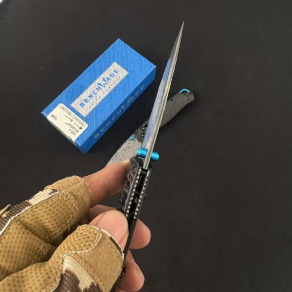 Benchmade 535-3 Bugout – Carbon Fiber Handle, Damascus Blade
