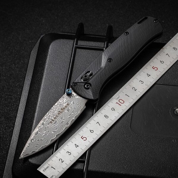 Benchmade 535 Bugout Folding knife – Damascus Blade, G10 Handle