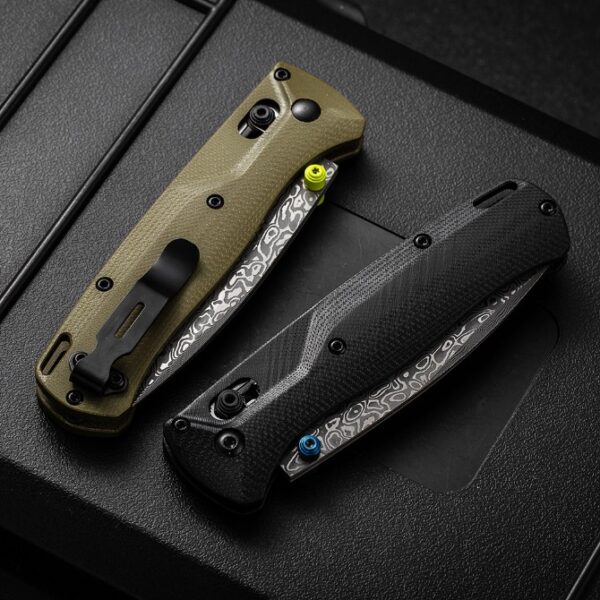 Benchmade 535 Bugout Folding knife – Damascus Blade, G10 Handle