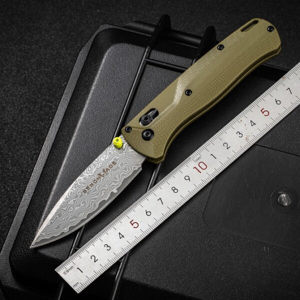 Benchmade 535 Bugout Folding knife – Damascus Blade, G10 Handle