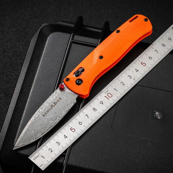 Benchmade 535 Bugout Folding knife – Damascus Blade, G10 Handle