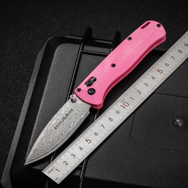 Benchmade 535 Bugout Folding knife – Damascus Blade, G10 Handle
