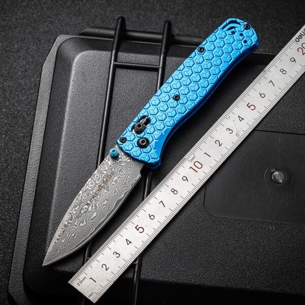 Benchmade 535 Bugout – Damascus Blade,T6061 Handle