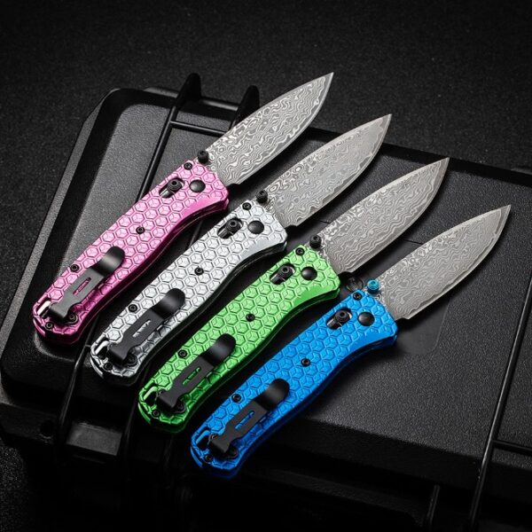 Benchmade 535 Bugout – Damascus Blade,T6061 Handle