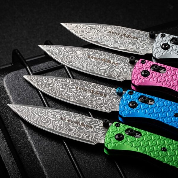 Benchmade 535 Bugout – Damascus Blade,T6061 Handle