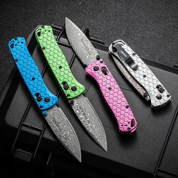 Benchmade 535 Bugout – Damascus Blade,T6061 Handle