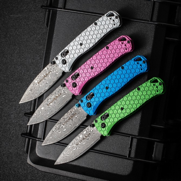 Benchmade 535 Bugout – Damascus Blade,T6061 Handle