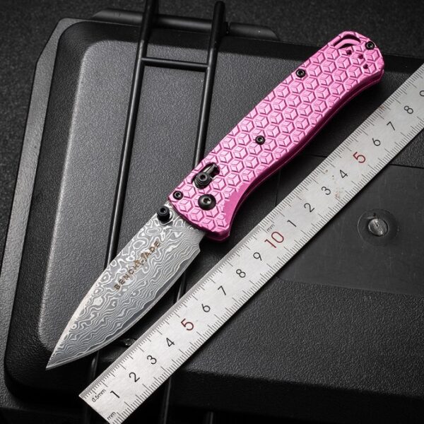 Benchmade 535 Bugout – Damascus Blade,T6061 Handle