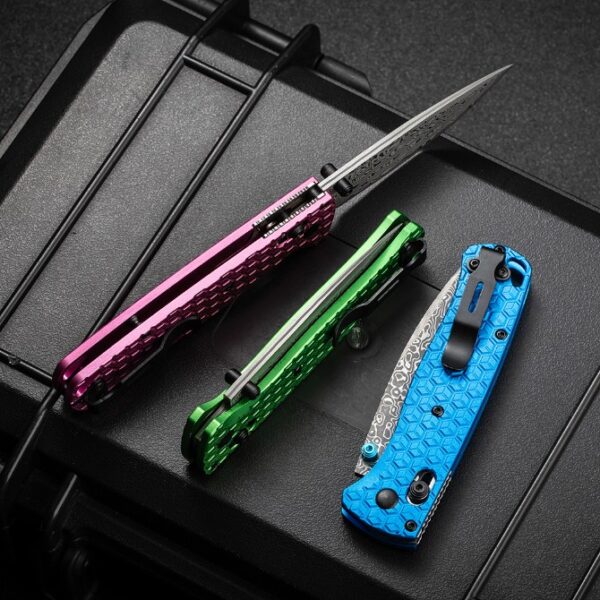 Benchmade 535 Bugout – Damascus Blade,T6061 Handle