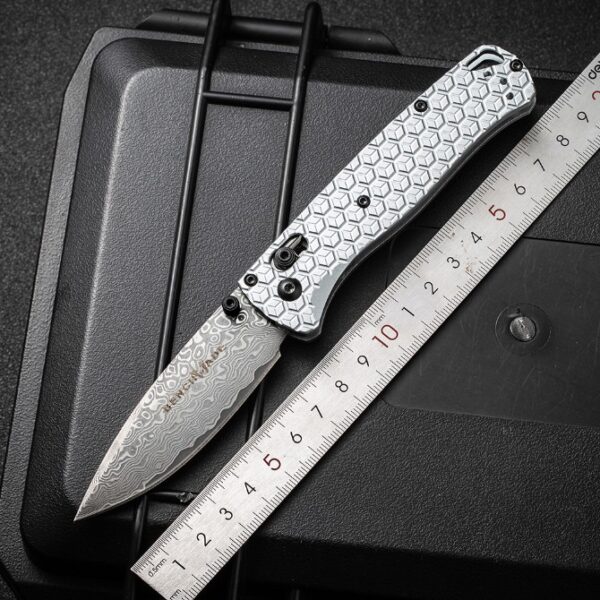 Benchmade 535 Bugout – Damascus Blade,T6061 Handle