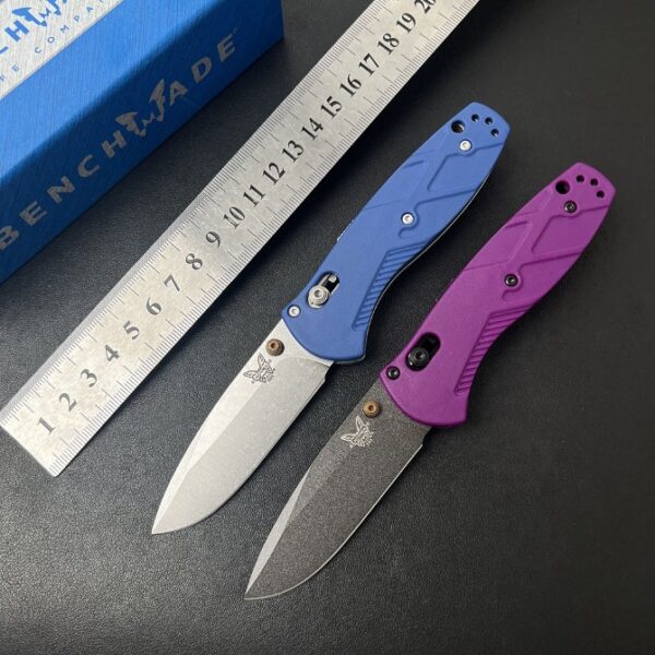 Benchmade 585 Mini Barrage Folding Knife – CF-Elite Handle (Automatic)