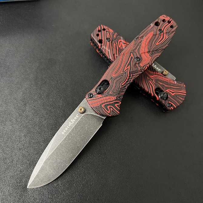 Benchmade 585BK 251 Mini Barrage – Folding Knife, full knife front view