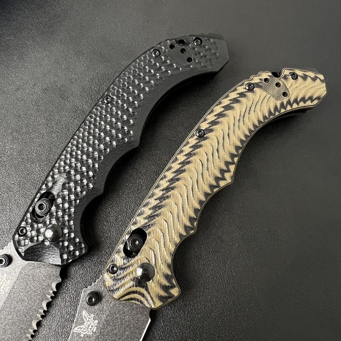 Benchmade BM865 Mini Bedlam Tactical Folding Knife, G10 Handle - Image 9