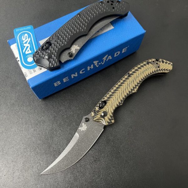 Benchmade BM865 Mini Bedlam Tactical Folding Knife, G10 Handle
