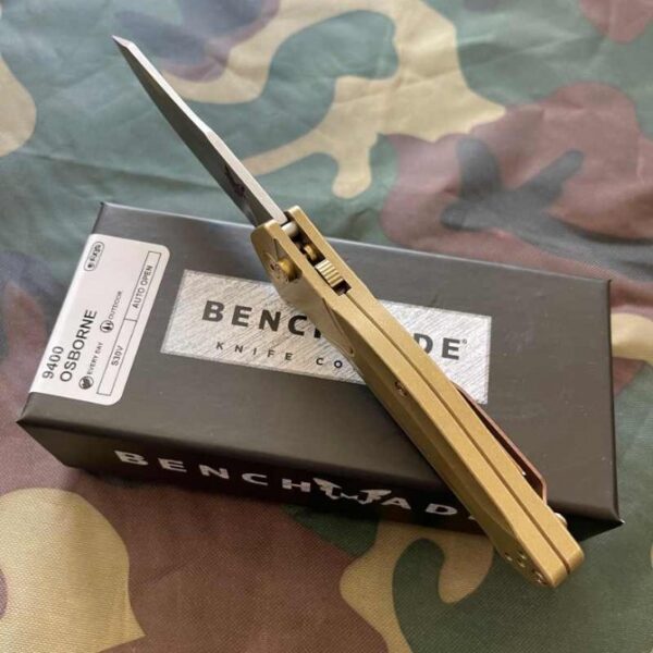 Benchmade 940 Osborne Automatic Knife( Side-Opening) – Gold