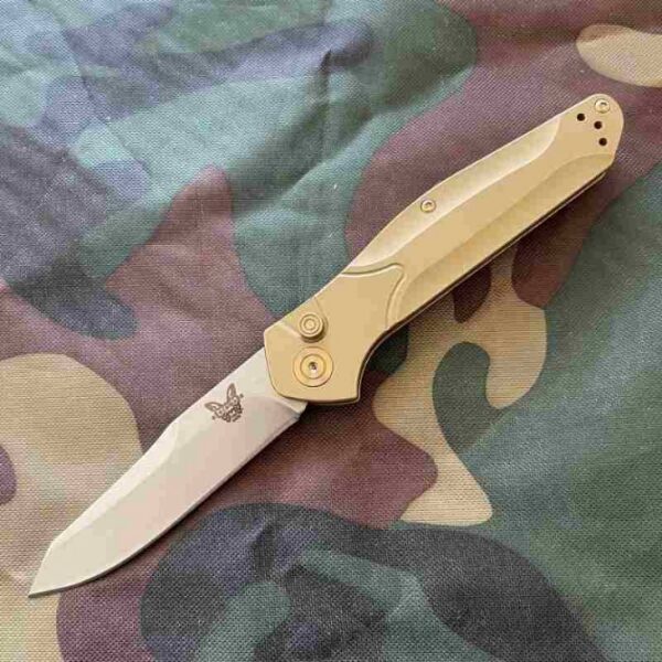 Benchmade 940 Osborne Automatic Knife( Side-Opening) – Gold