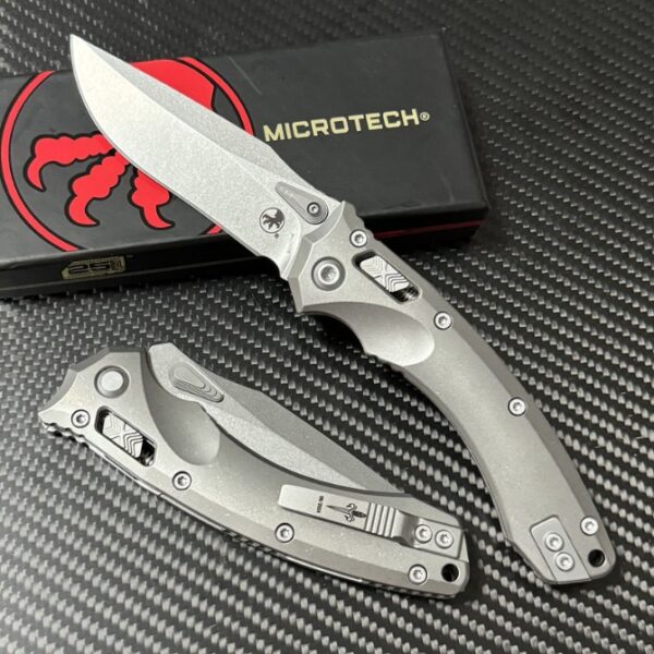 Microtech Amphibian Folding Knife – Titanium Version