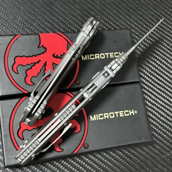 Microtech Amphibian Folding Knife – Titanium Version