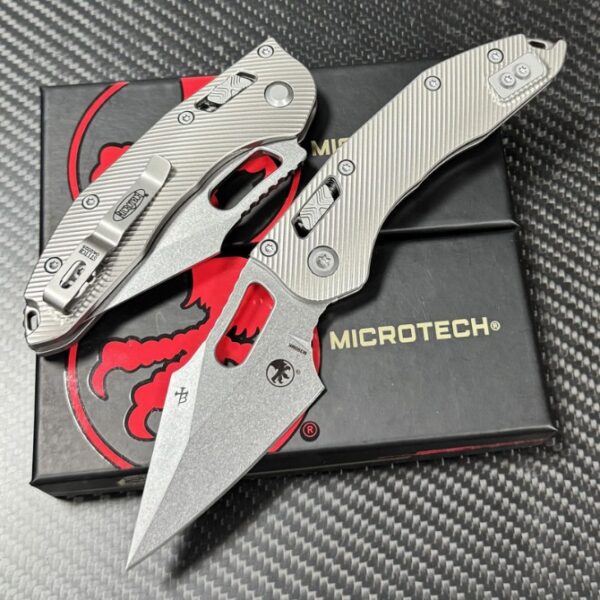 Microtech Stitch – Titanium Handle