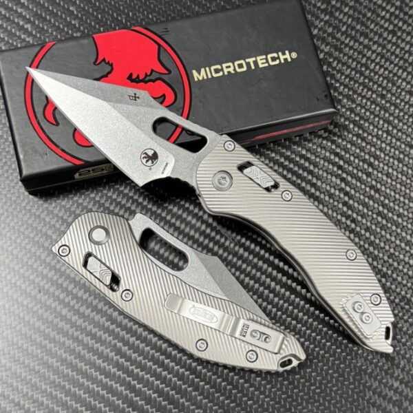 Microtech Stitch – Titanium Handle