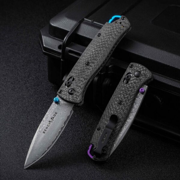 Benchmade 535-3 Bugout High-End Version – Carbon Fiber Handle, Damascus Blade