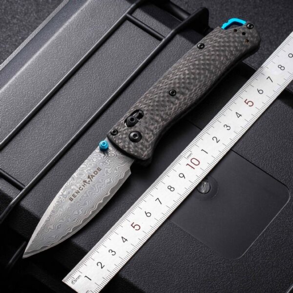 Benchmade 535-3 Bugout High-End Version – Carbon Fiber Handle, Damascus Blade