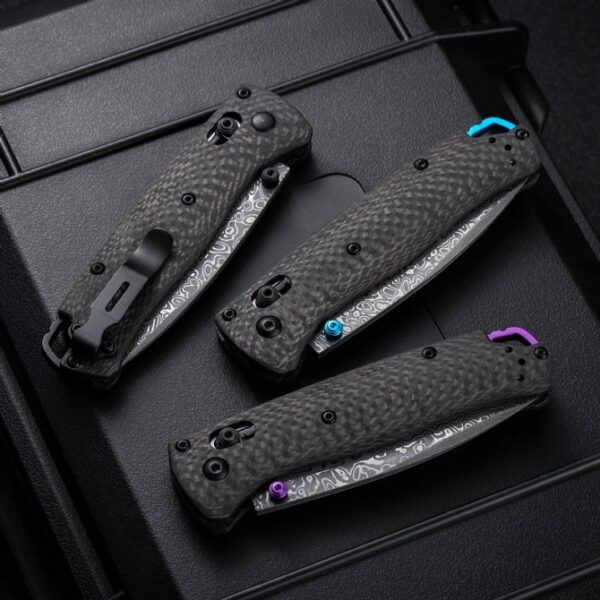Benchmade 535-3 Bugout High-End Version – Carbon Fiber Handle, Damascus Blade