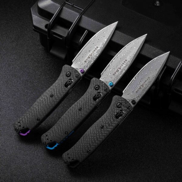 Benchmade 535-3 Bugout High-End Version – Carbon Fiber Handle, Damascus Blade
