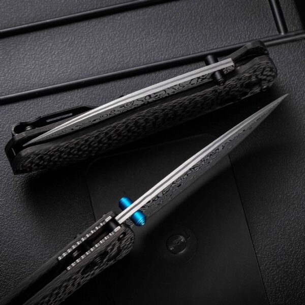 Benchmade 535-3 Bugout High-End Version – Carbon Fiber Handle, Damascus Blade