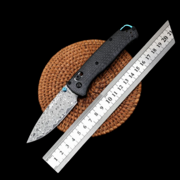 Benchmade 535 Bugout – Carbon Fiber Handle, Damascus Blade