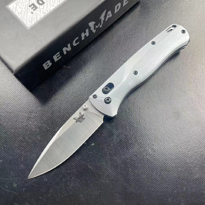 Benchmade 535 bugout folding knife gray aluminum handle product showcase