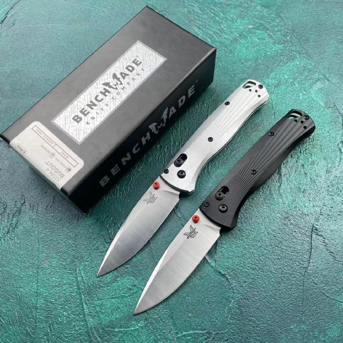 Benchmade 535bk 4 bugout folding knife aluminum handle two variants full view