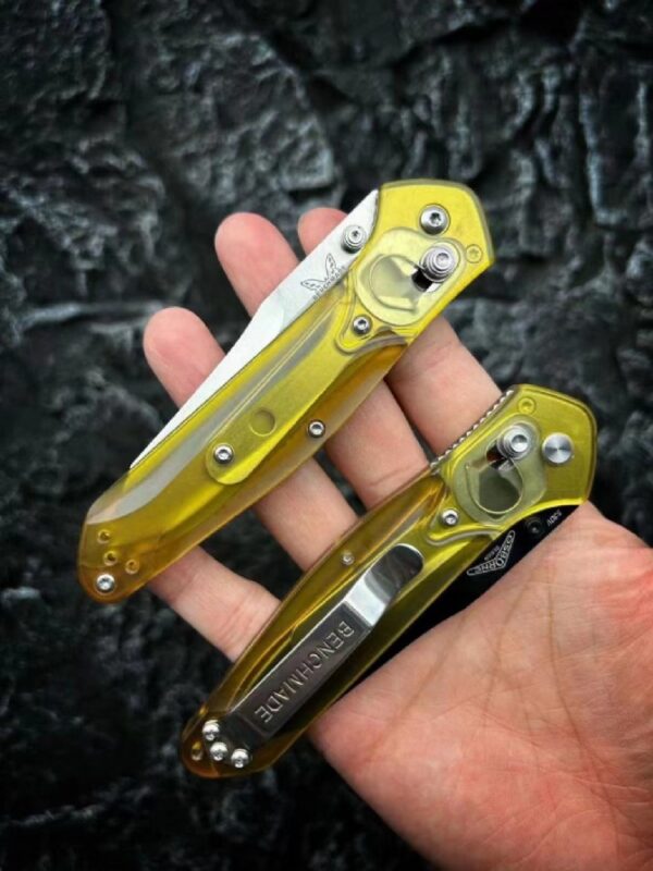 Benchmade 940 Osborne – Custom Clear Handle, AXIS Lock