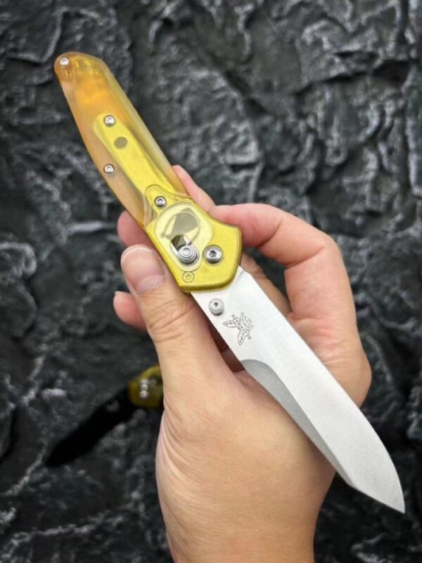 Benchmade 940 Osborne – Custom Clear Handle, AXIS Lock