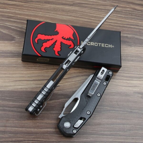 Microtech MSI Folding Knife – Carbon Fiber Handle