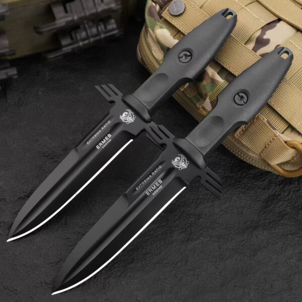 Extrema Ratio ERMES Black Operativo Fixed Blade Tactical Knife Full View