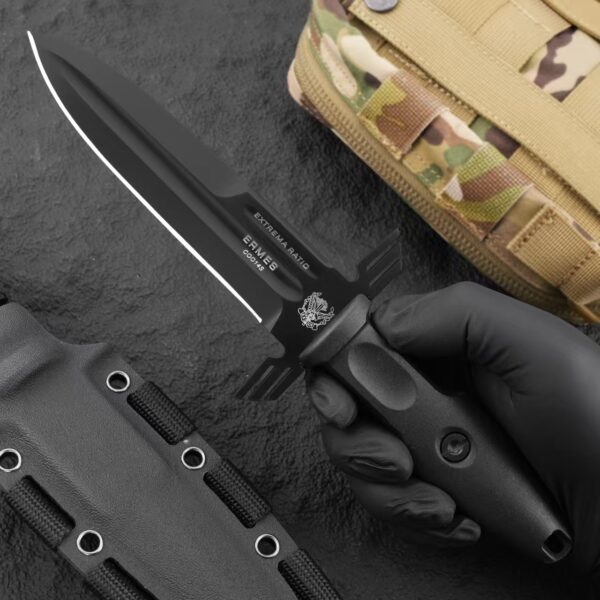 Extrema Ratio ERMES Black Operativo Tactical Knife Handheld View