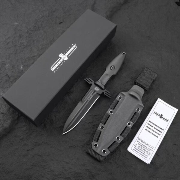 Extrema Ratio ERMES Black Operativo Tactical Knife with Sheath and Gift Box