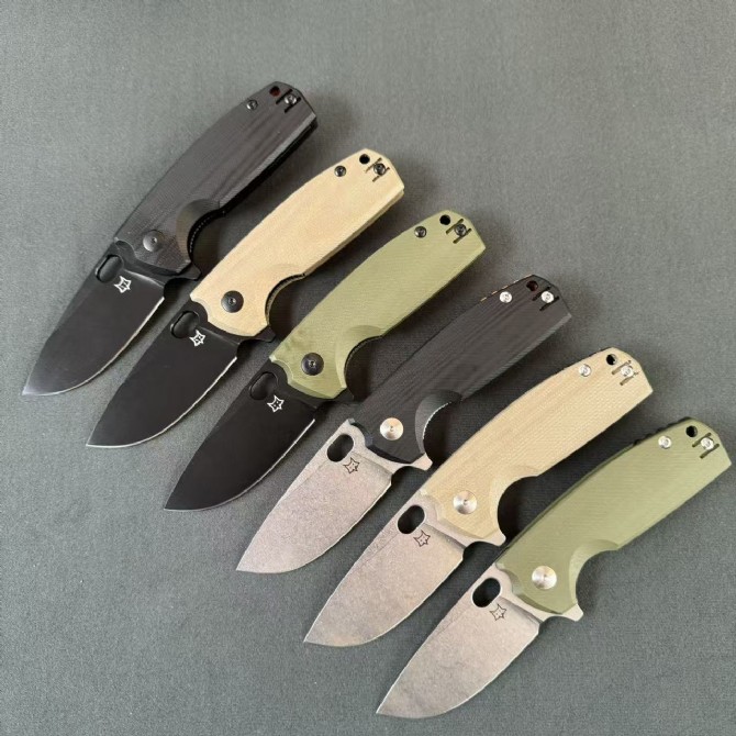 FOX FX 604 Folding Knife – G 10 Handle, Stonewashed Blade (9)