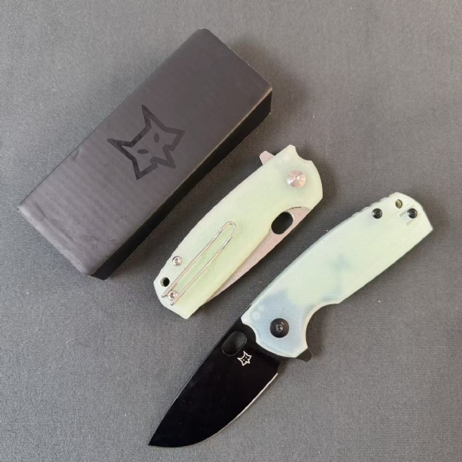 Fox Knives FX 604 Folding Knife – Jade G10 Handle (3)