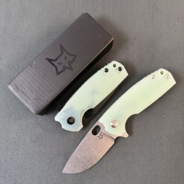 Fox Knives FX 604 Folding Knife – Jade G10 Handle (2)