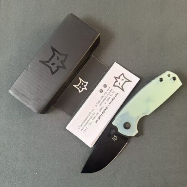 Fox Knives FX 604 Folding Knife – Jade G10 Handle (4)