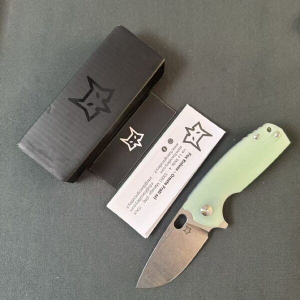 Fox Knives FX 604 Folding Knife – Jade G10 Handle (5)