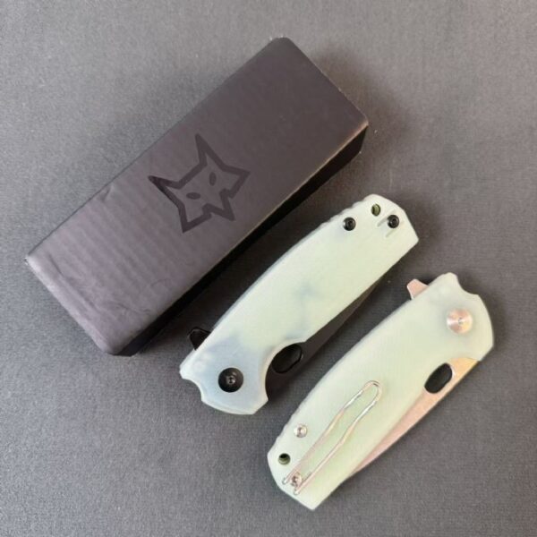 Fox Knives FX 604 Folding Knife – Jade G10 Handle