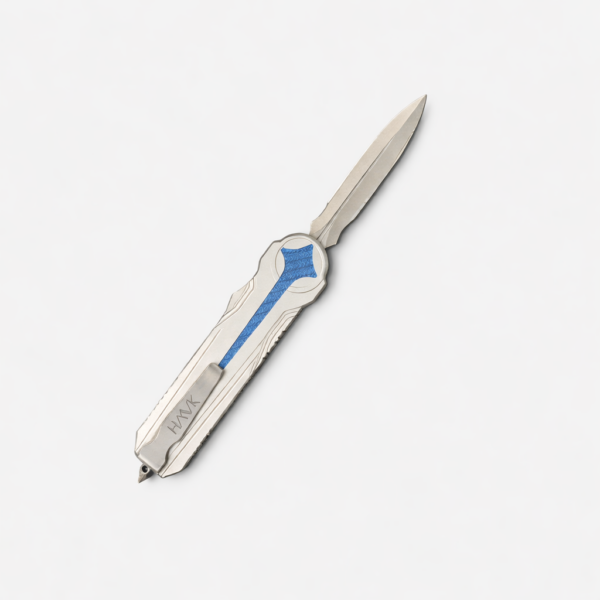 Microtech Dirac Delta OTF Automatic Knife Deployed Rear View